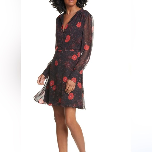 equipment danette silk dress Equipment Danette 100% Silk Floral Print Dress Size 6 | Designer | $425 Retail